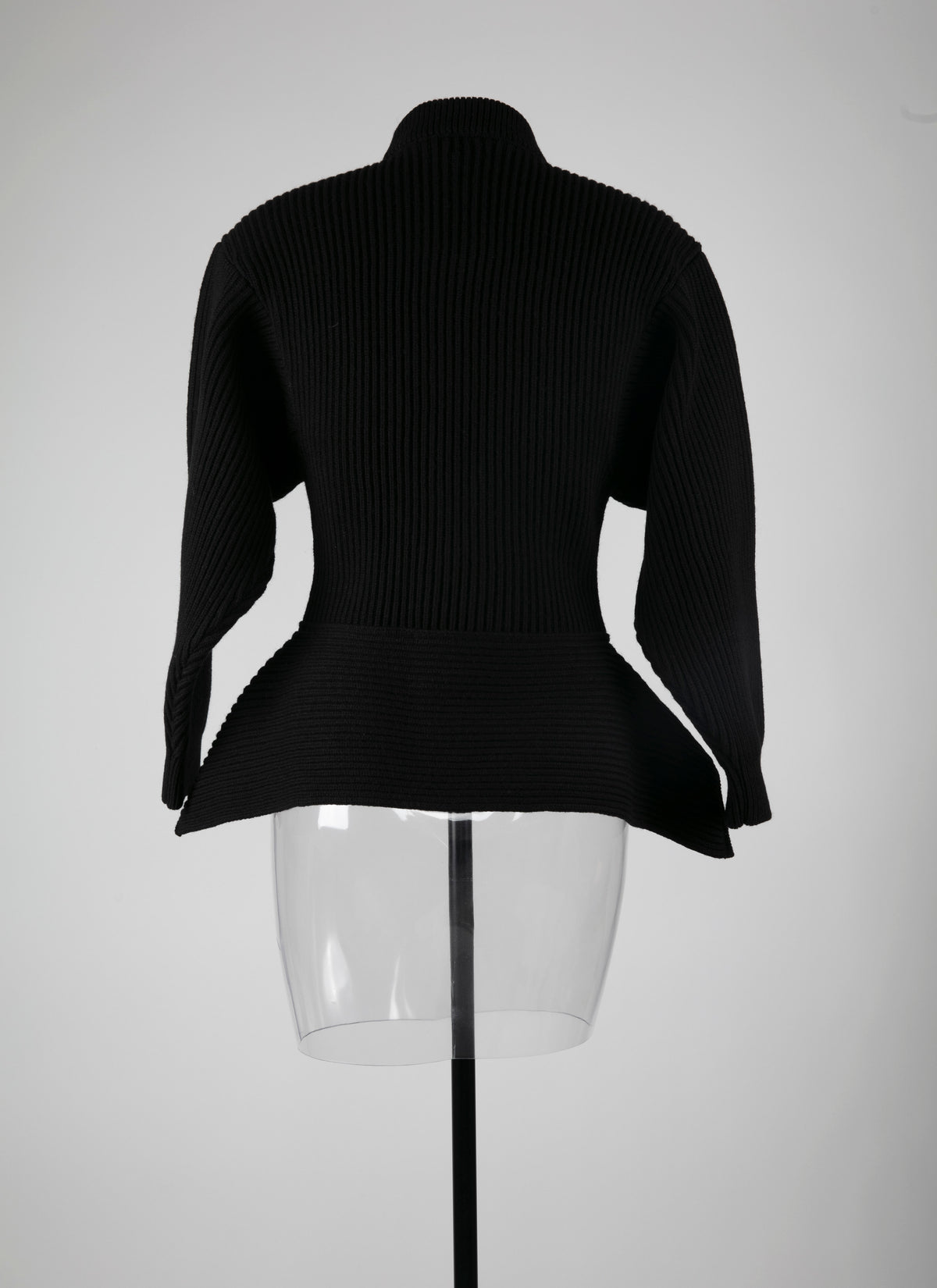 Pull à manches longues en laine - Noir