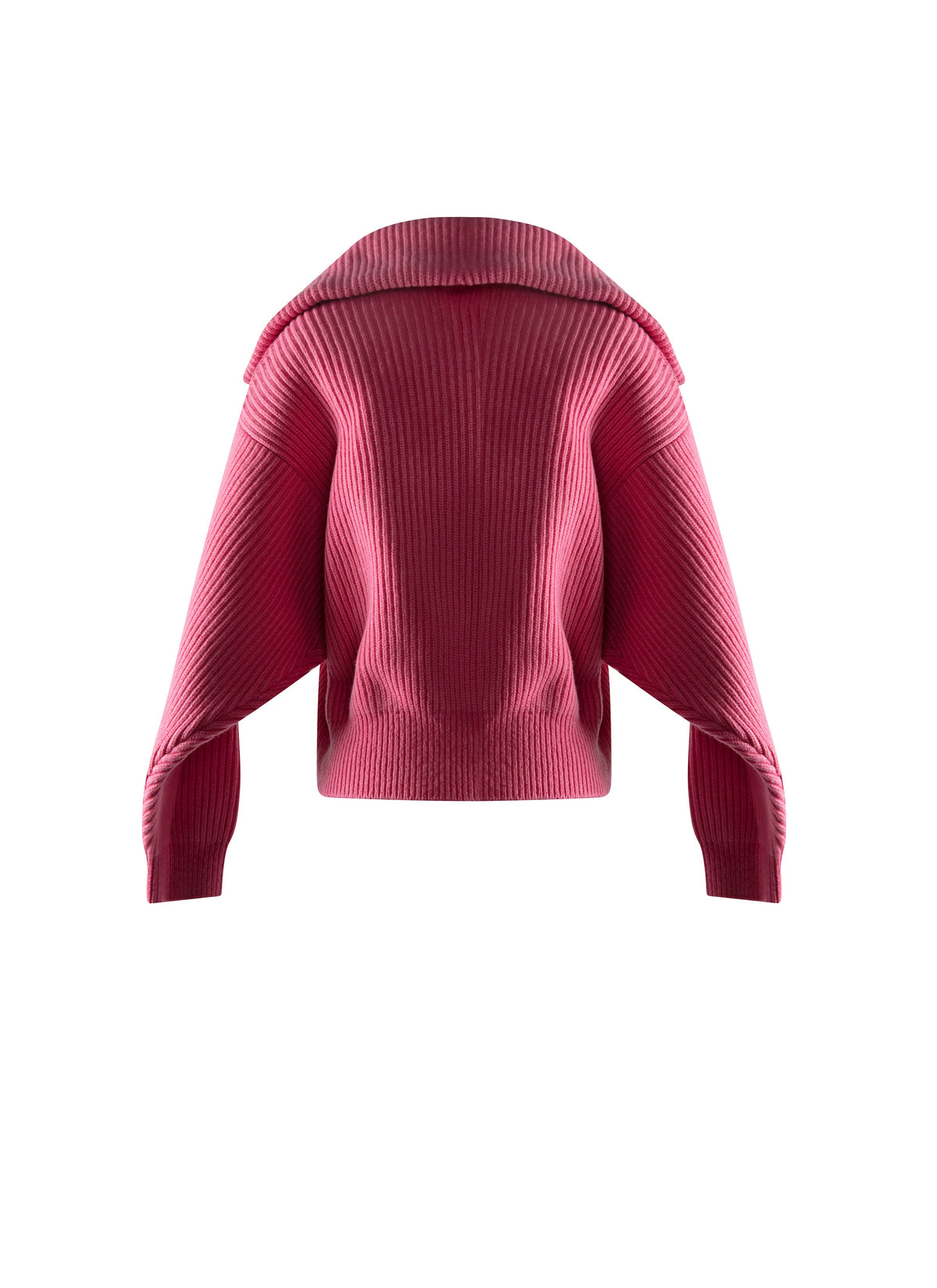 Wool and cashmere zip-neck jumper - Candy