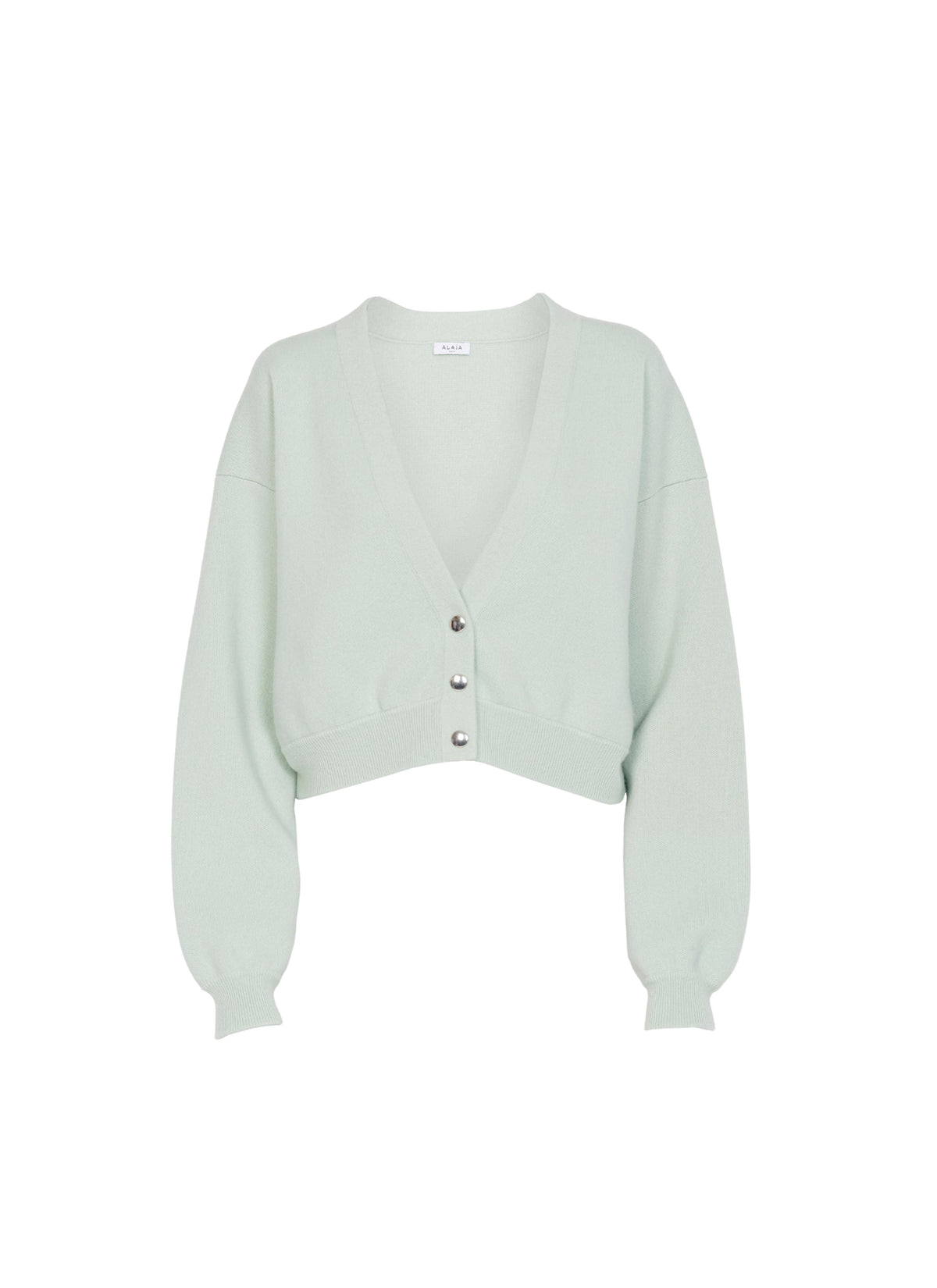 Cashmere cropped cardigan - Almond Green