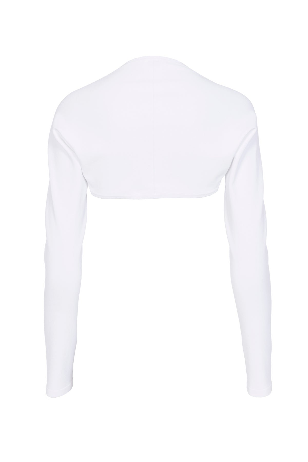 Long-sleeved seamless bolero - Optic White