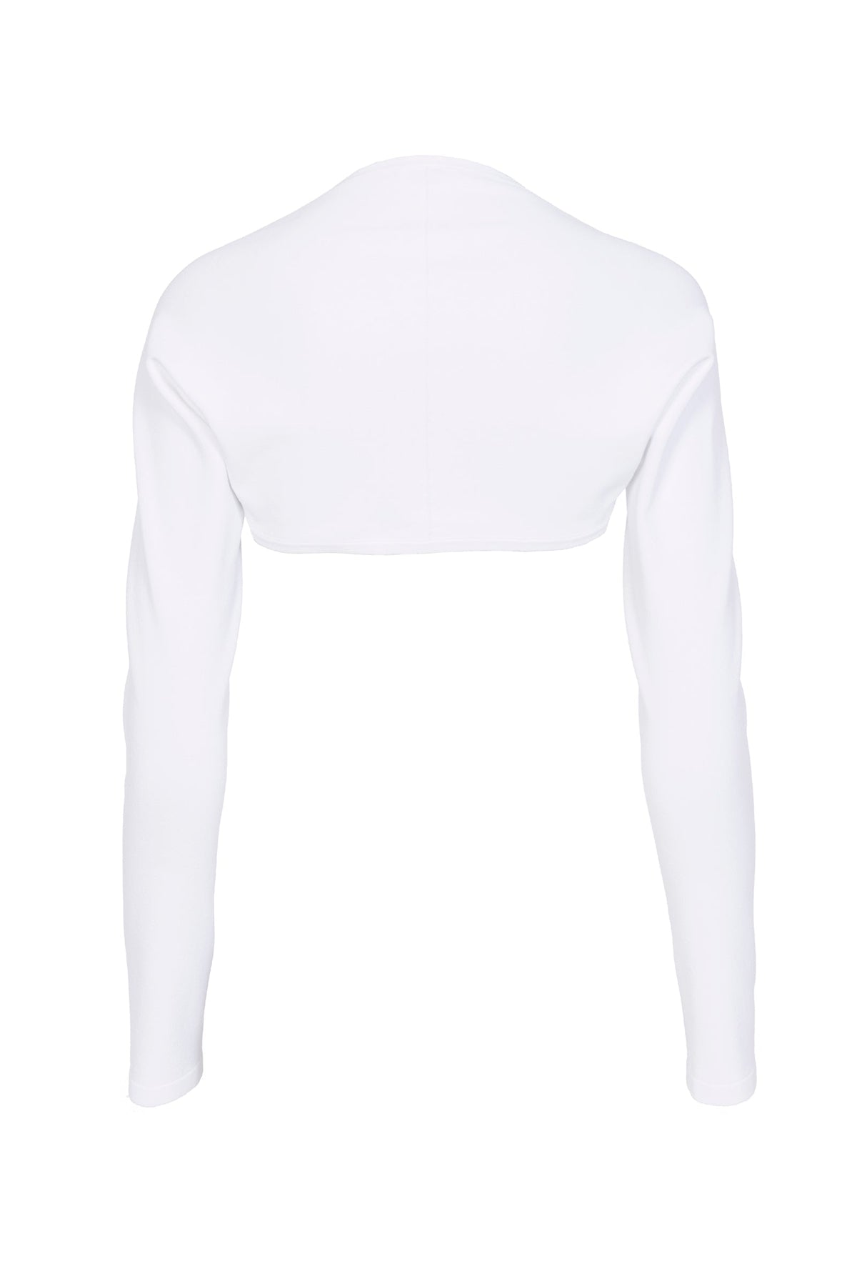 Boléro à manches longues sans couture - Blanc Optique