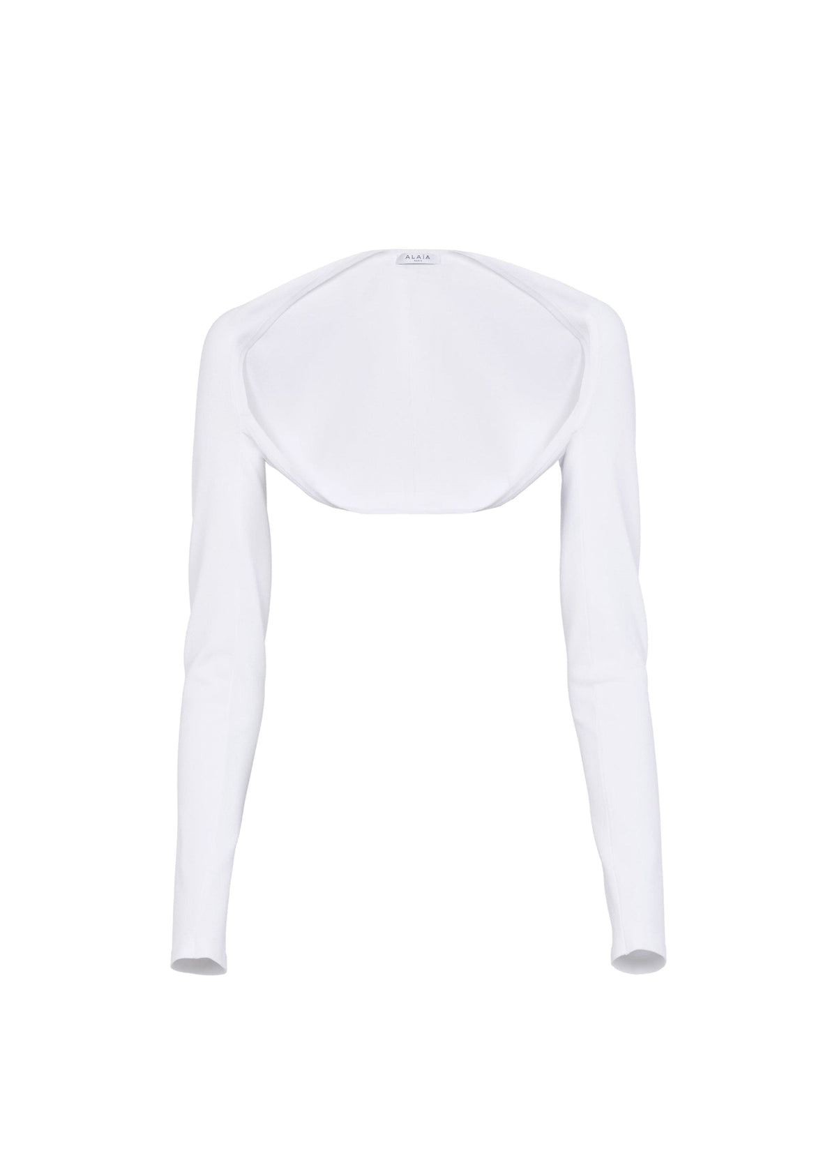 Boléro à manches longues sans couture - Blanc Optique
