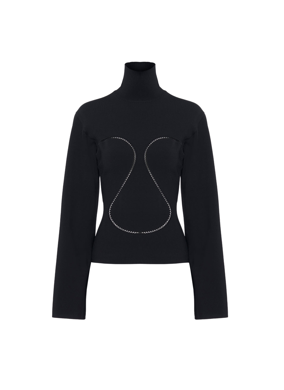 Pull ajusté à épaules tombantes surdimensionnées - Noir