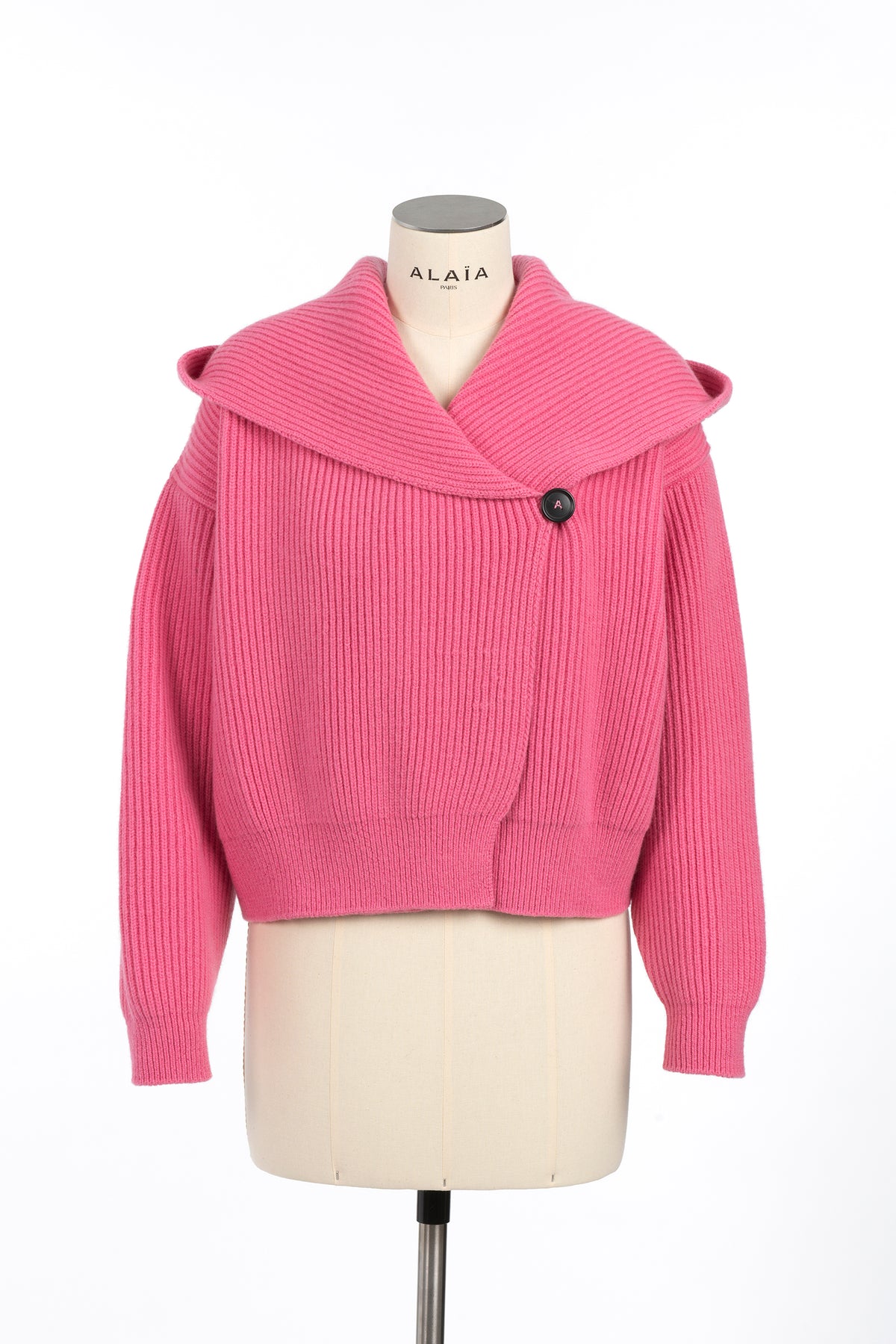 Wool long sleeve cardigan - Candy