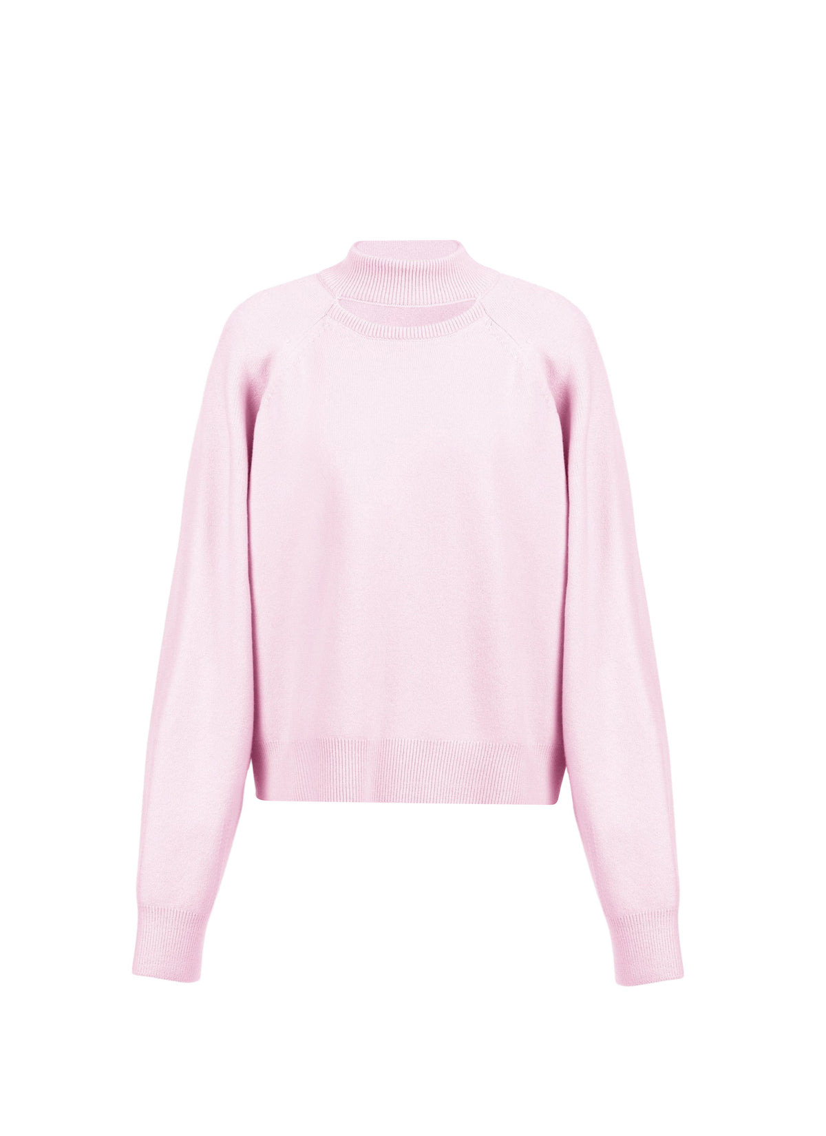 Cashmere crop jumper - Pale Pink