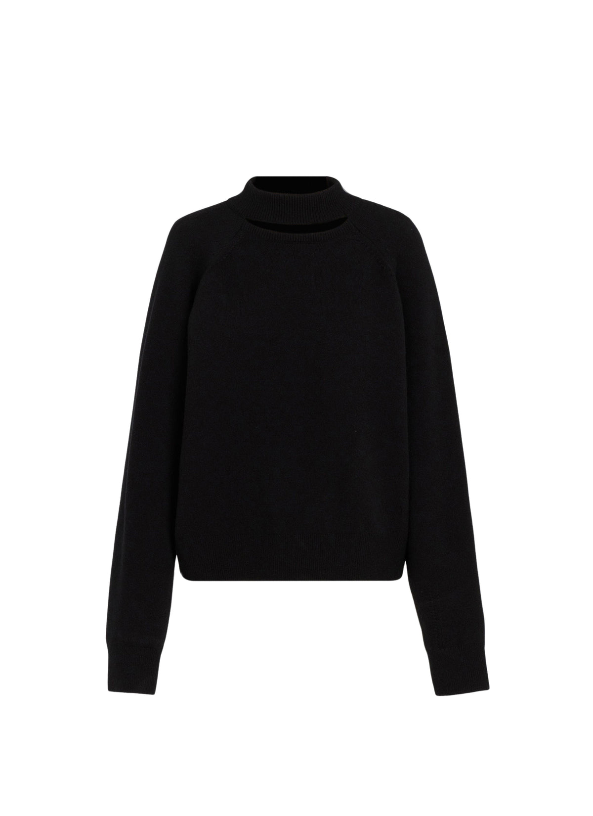 Cashmere crop jumper - Black Alaïa