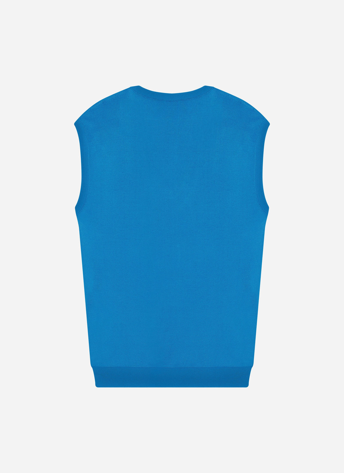 Sleeveless V-neck jumper - Blue