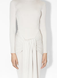 Soft cashmere and silk jumper - Sable