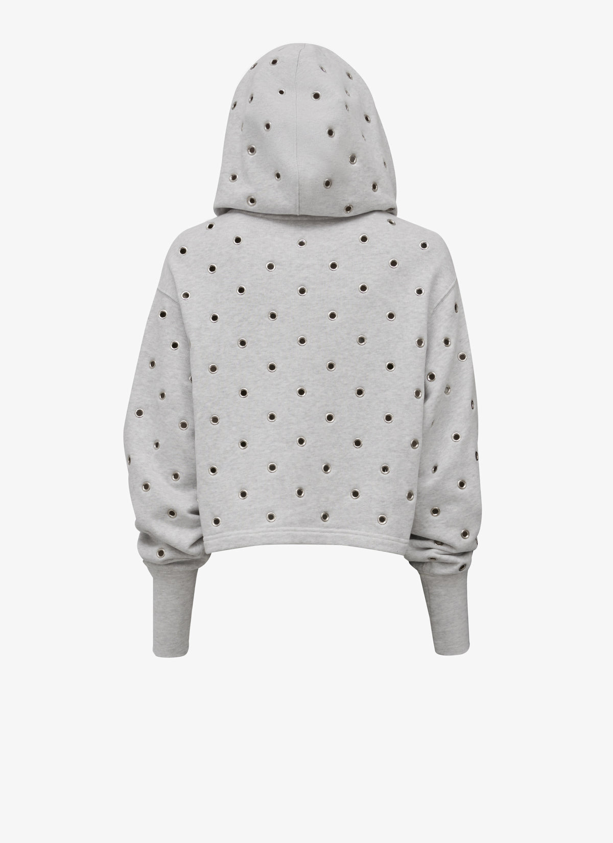 Eyelet Sweat Fleece - Heather Grey
