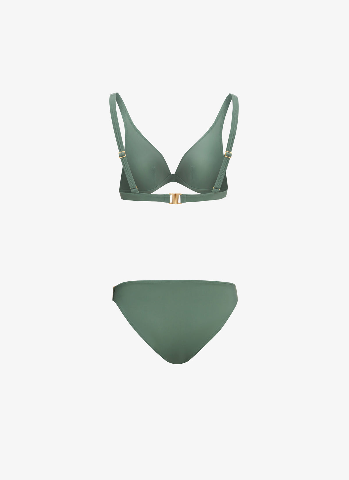 Maillot de bain triangle sculptant - Sauge