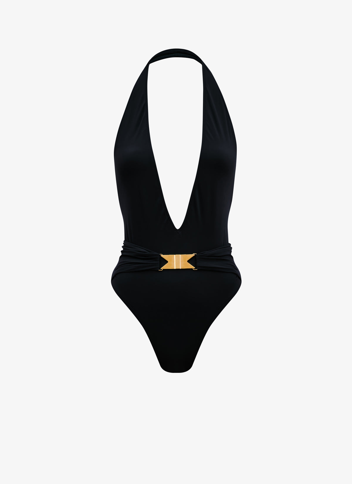 Maillot de bain dos nu sculptant - Noir Alaïa