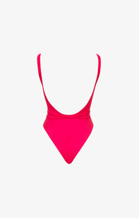 Maillot de bain lacé sculptant - Fuchsia