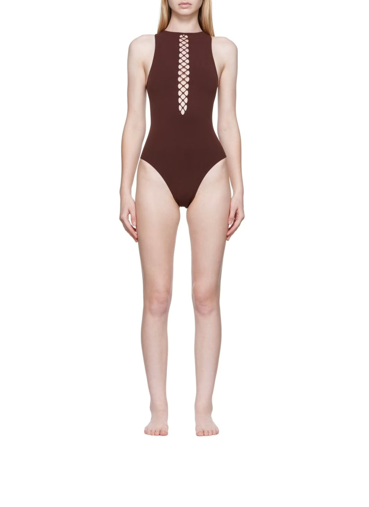 Maillot de bain corset une pièce - Azur