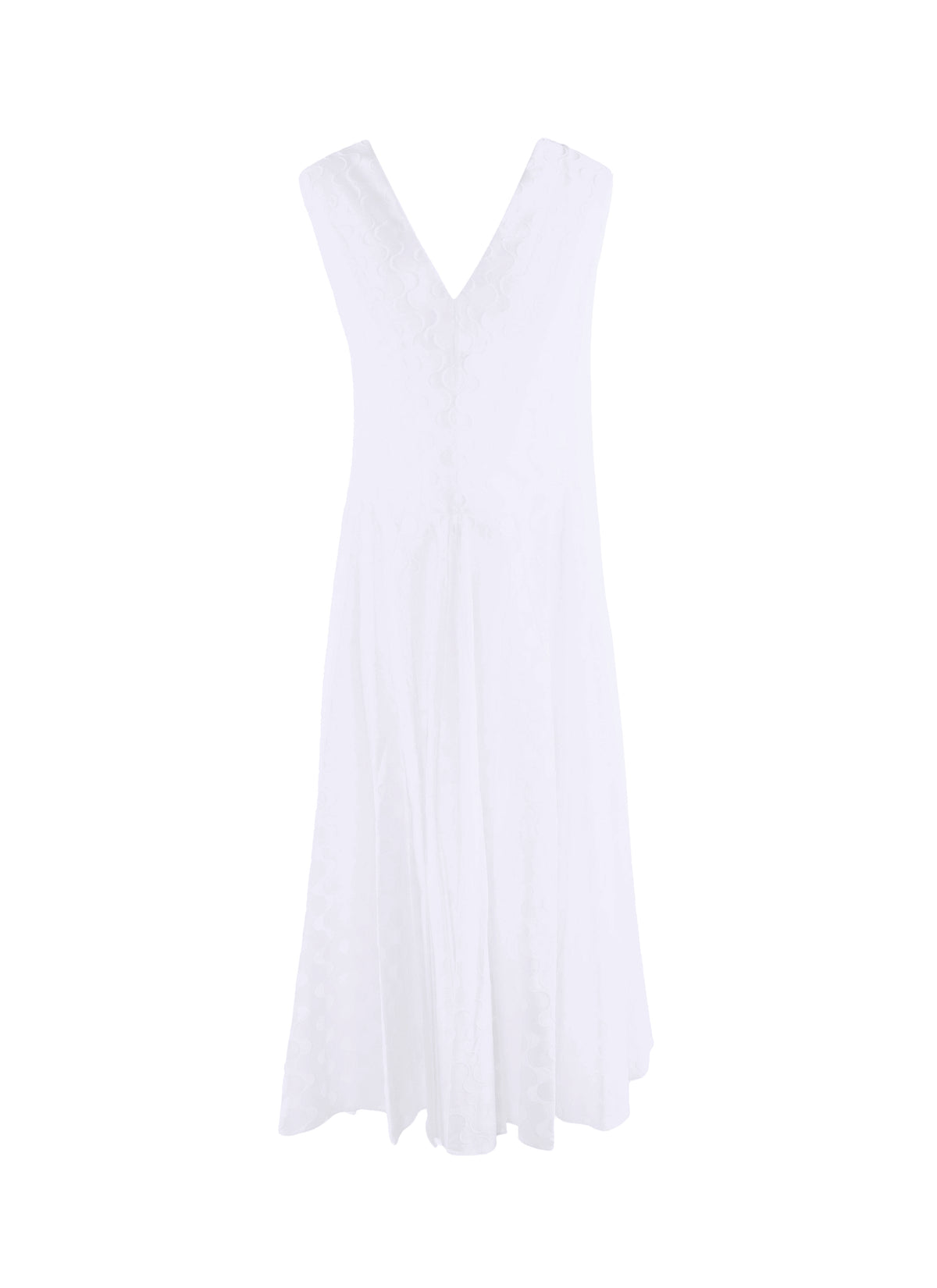 Robe sans manches à bretelles croisées au dos - Blanc