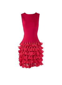 Ruffled mesh short dress - Petunia