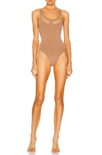Maillot de bain une pièce laser - Bleu Ciel
