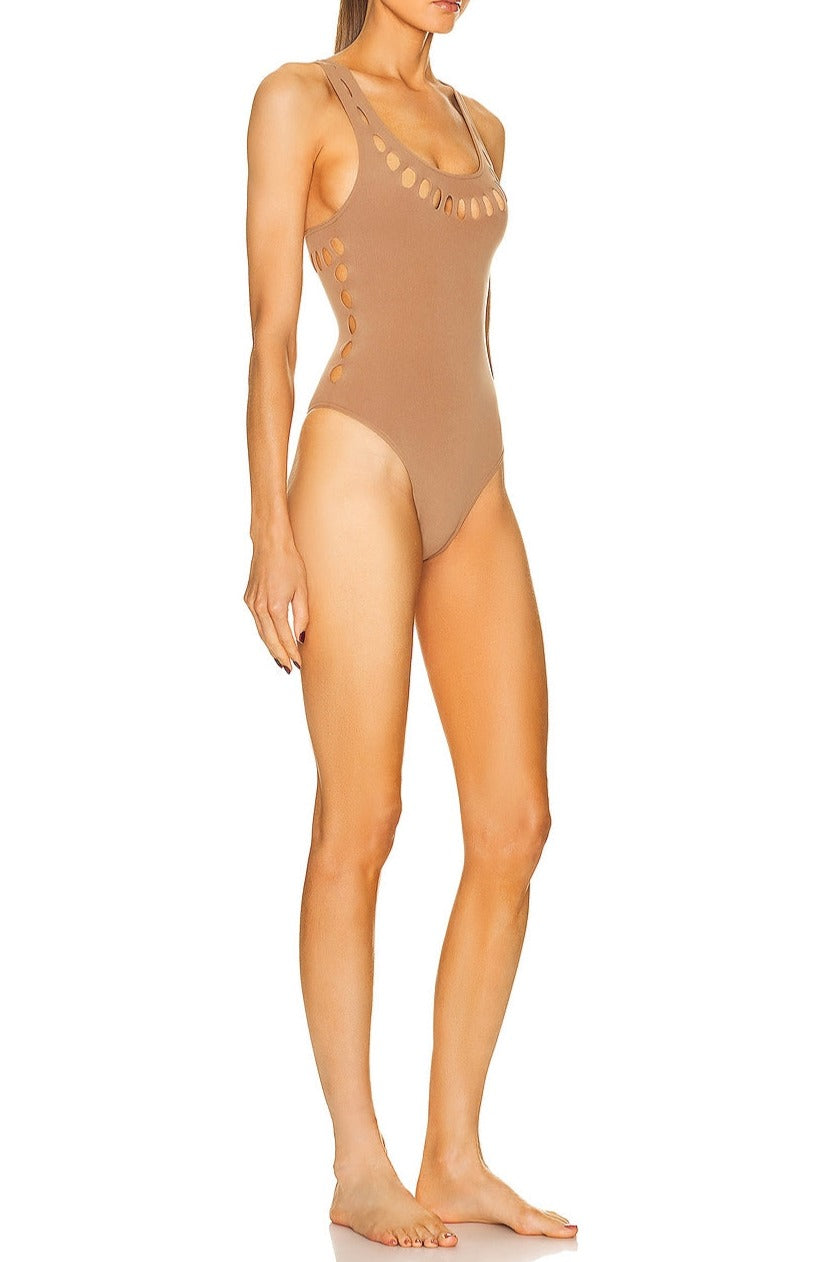 Maillot de bain une pièce laser - Bleu Ciel