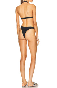 One-piece trikini swimming costume - White