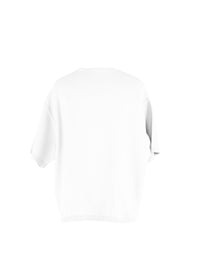 Pull oversize en maille - Blanc