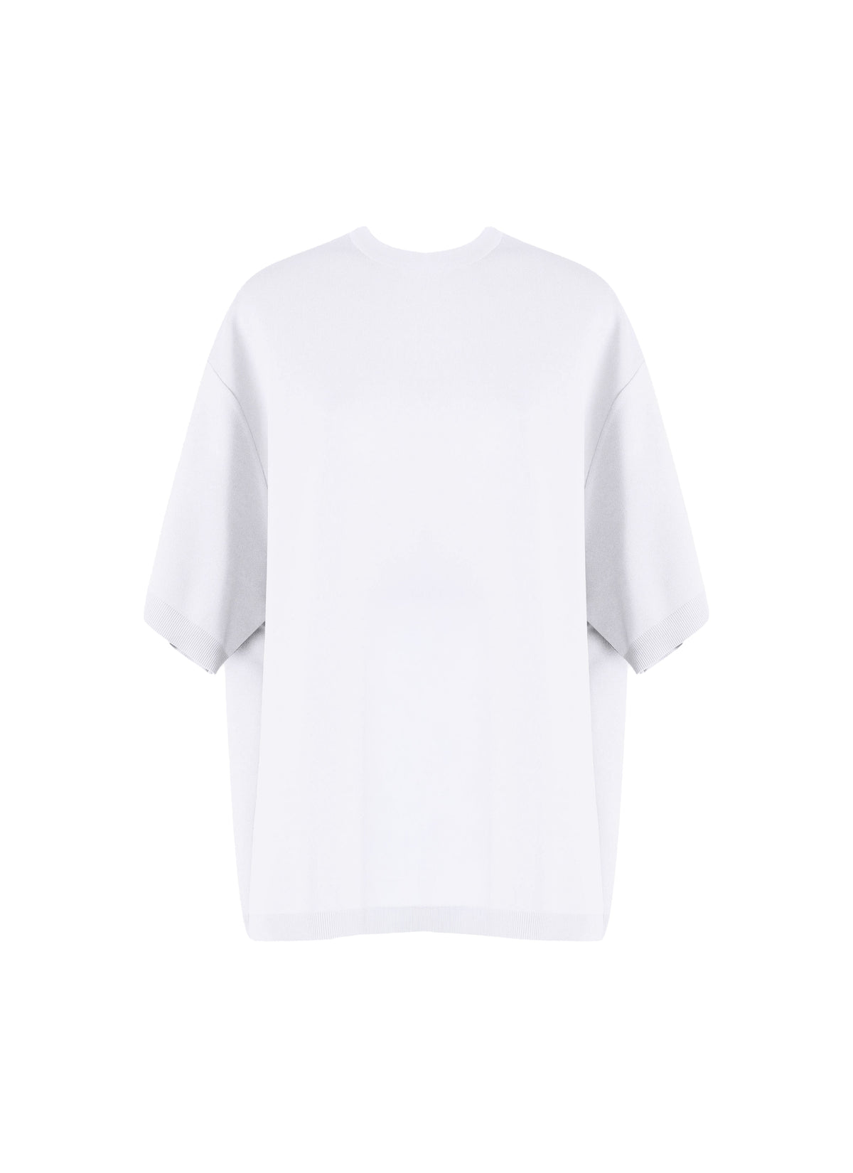 Pull oversize en maille - Blanc
