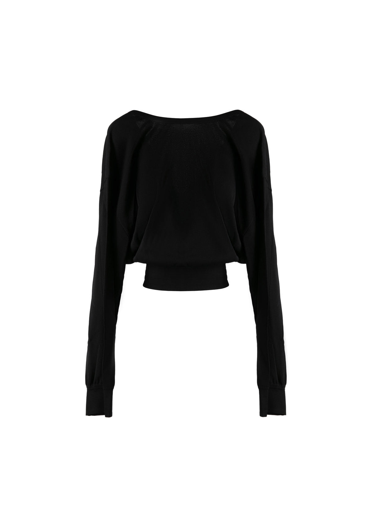 Pull à manches chauve-souris Iconique en maille - Noir