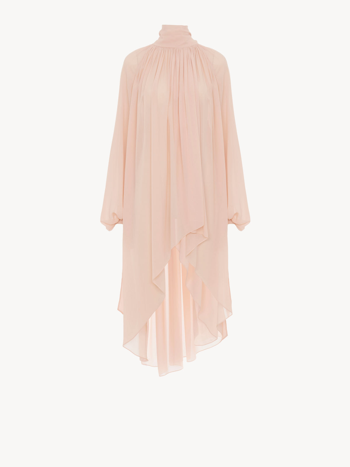 NEW_Top à volants en soie - Pearl Blush