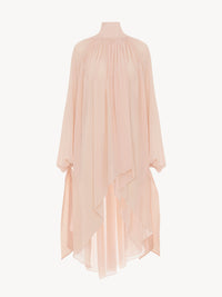 NEW_Top à volants en soie - Pearl Blush