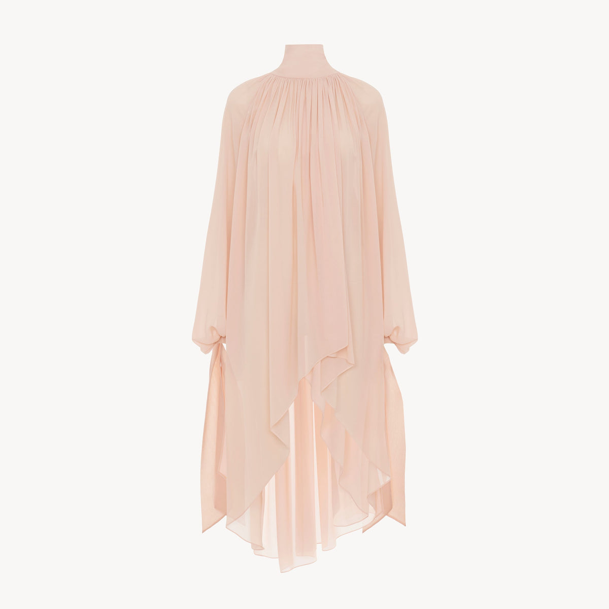 NEW_Top à volants en soie - Pearl Blush