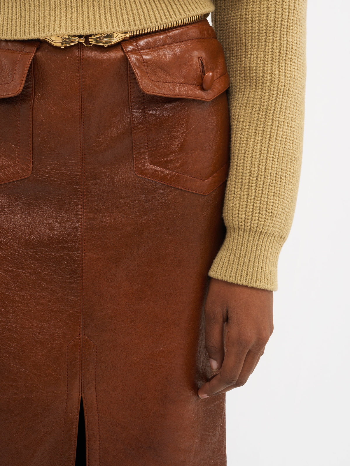 NEW_Clay Brown Skirt - Clay Brown