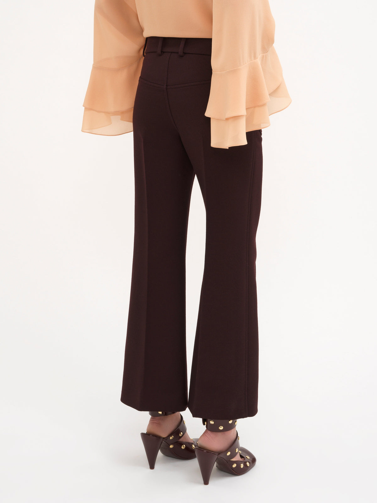 NEW_Pantalon à boutons en laine - Copper Brown