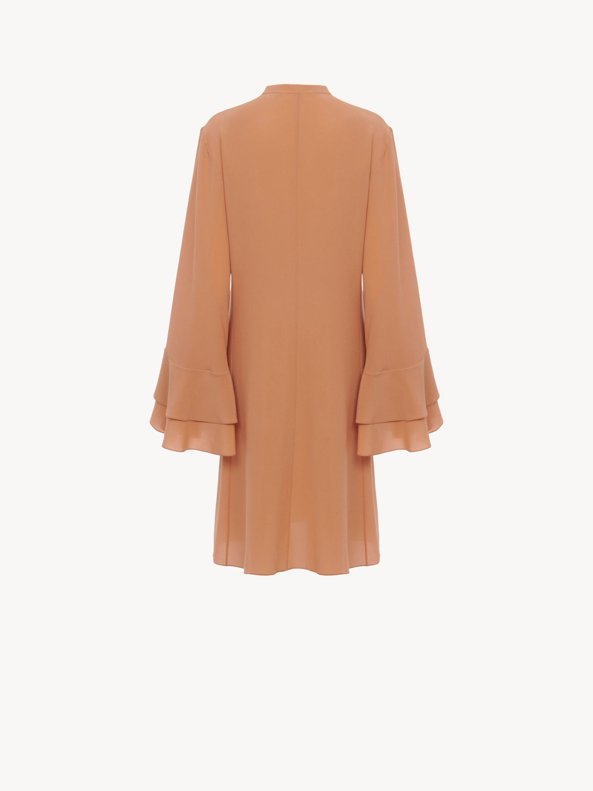 Robe courte à volants en soie - Cheek