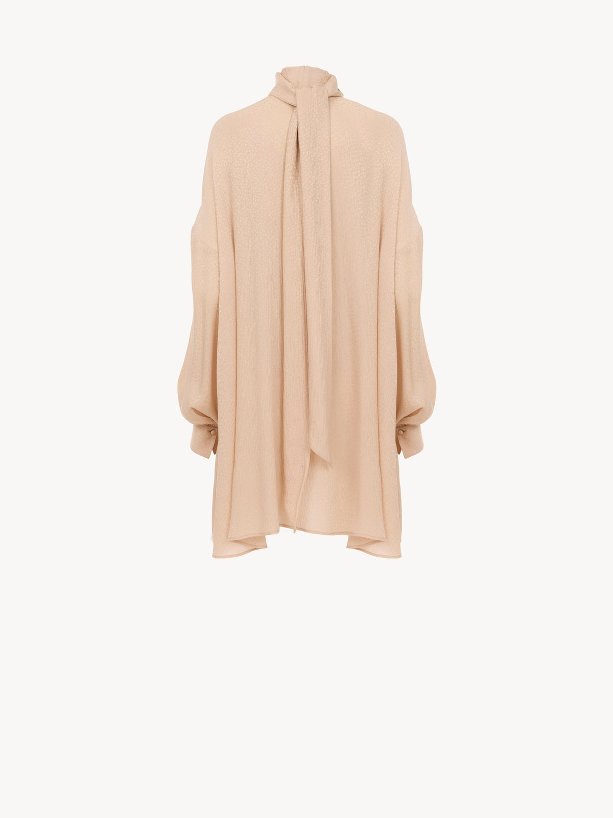 Robe silhouette fluide en soie - Cameo Rose