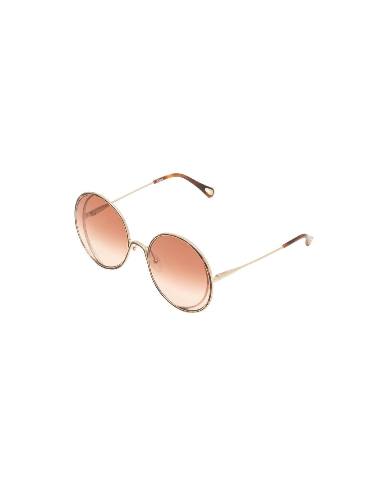 Lunettes de soleil ronde Hannah - Havana & Peach