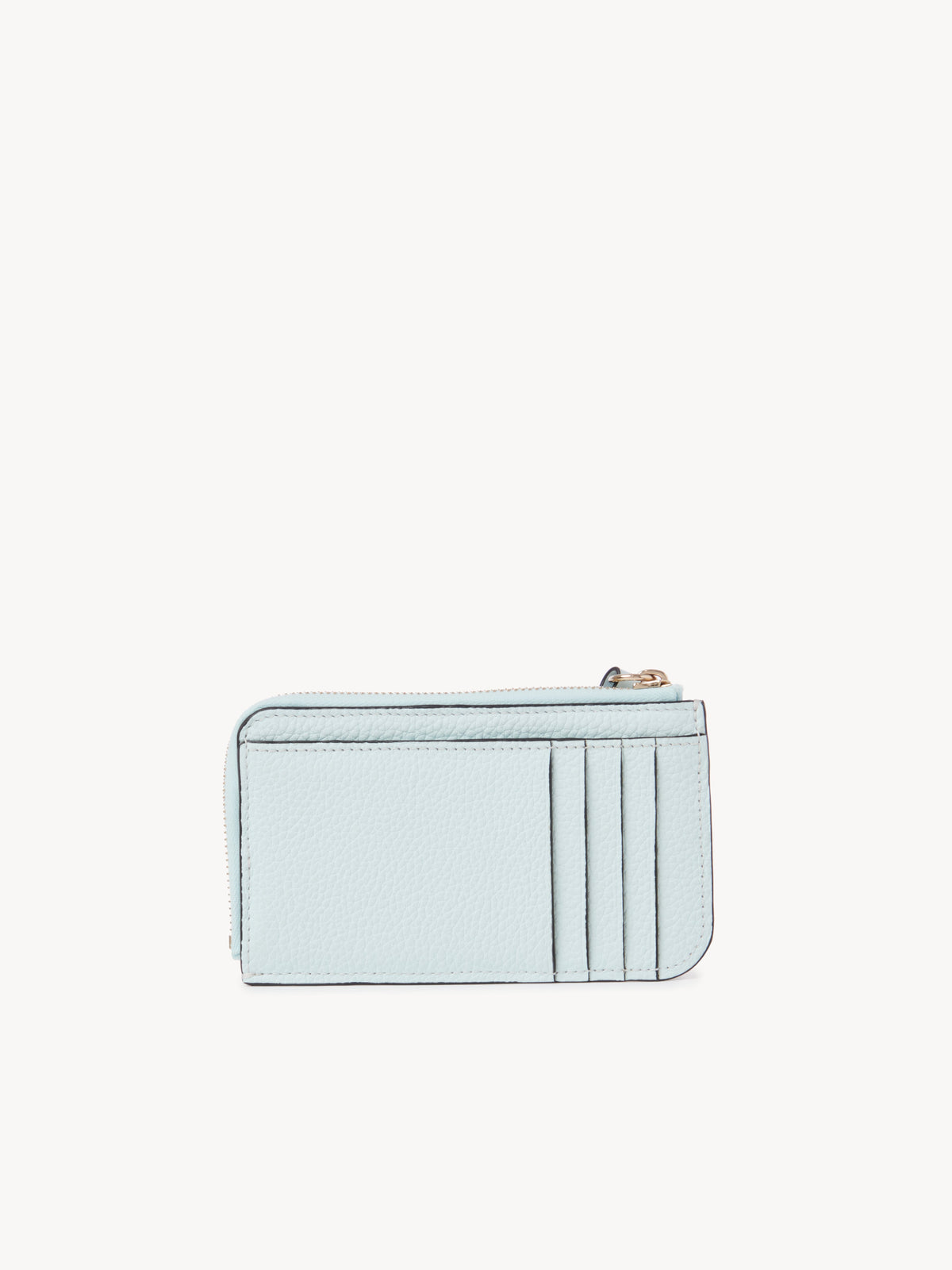 Petit porte-monnaie Alphabet en cuir - Skylight Blue