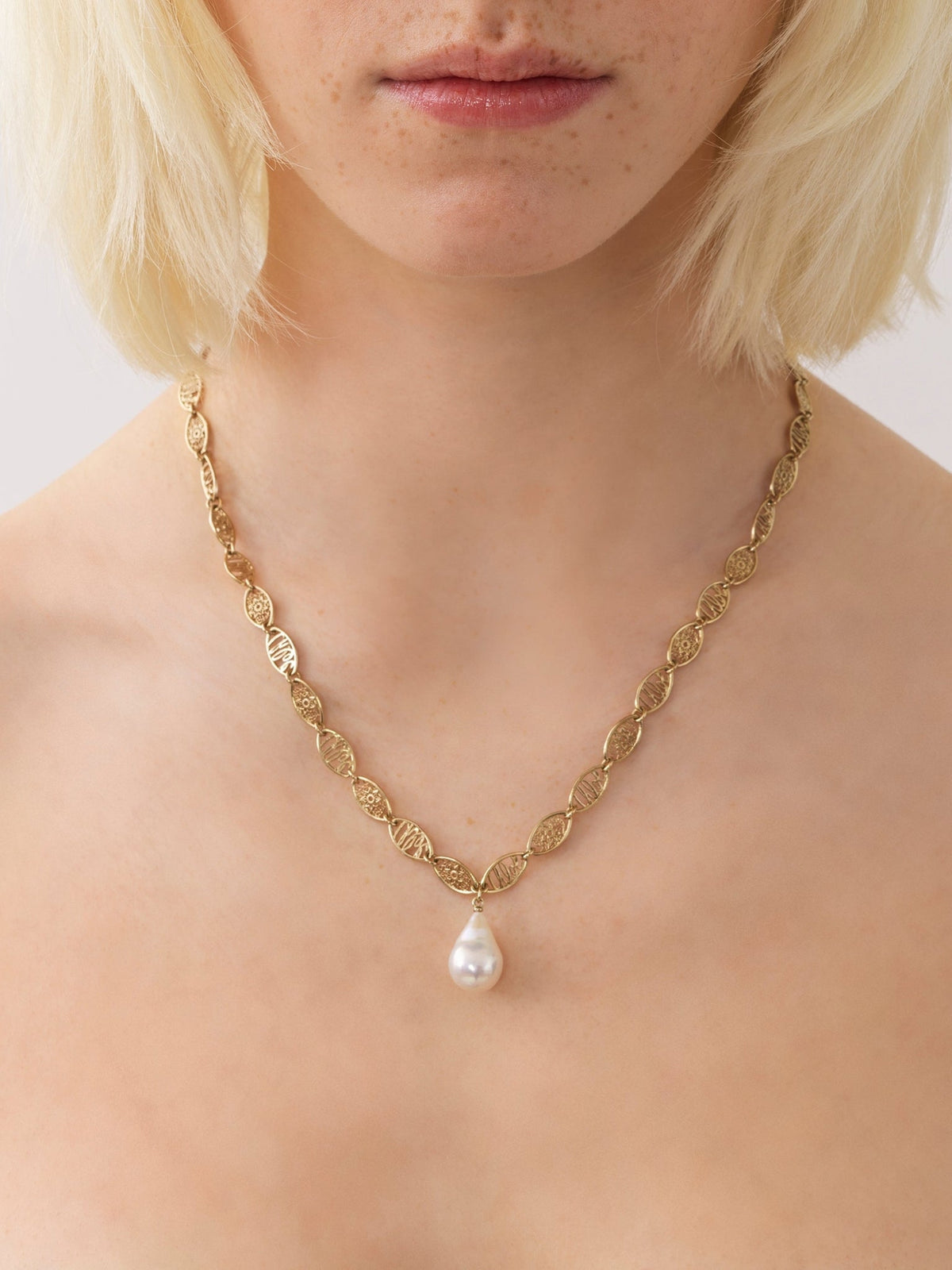 Collier Darcey Lace en laiton - Gold Color