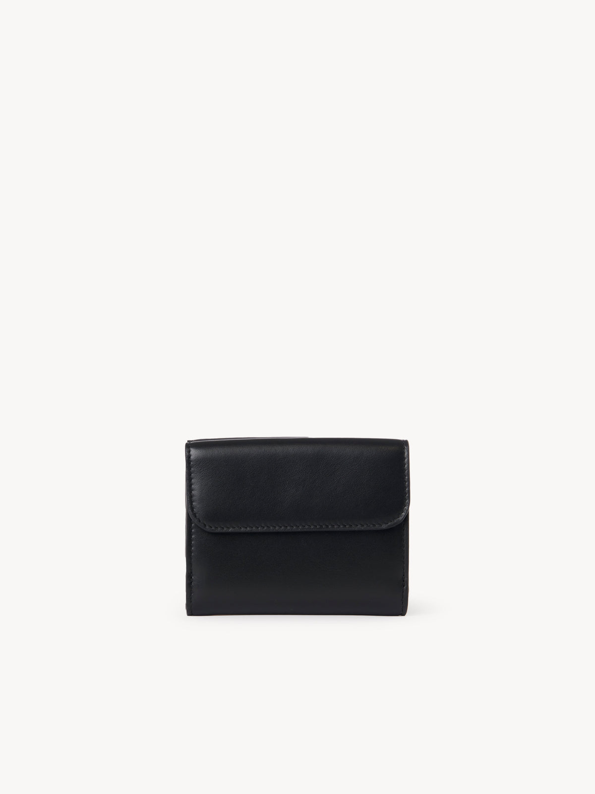 Petit portefeuille carré Chloé Sense en cuir - Black