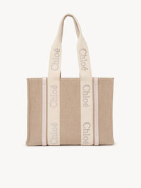 Cabas Woody en lin - Wild Grey