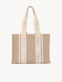 Cabas Woody en lin - Wild Grey