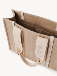 Cabas Woody en lin - Wild Grey