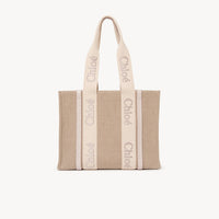 Cabas Woody en lin - Wild Grey