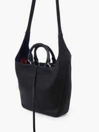 Sac hobo double porté Deia en cuir - Black
