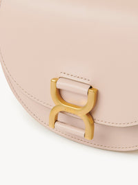 Mini sac porté épaule Marcie en cuir - Cement Pink