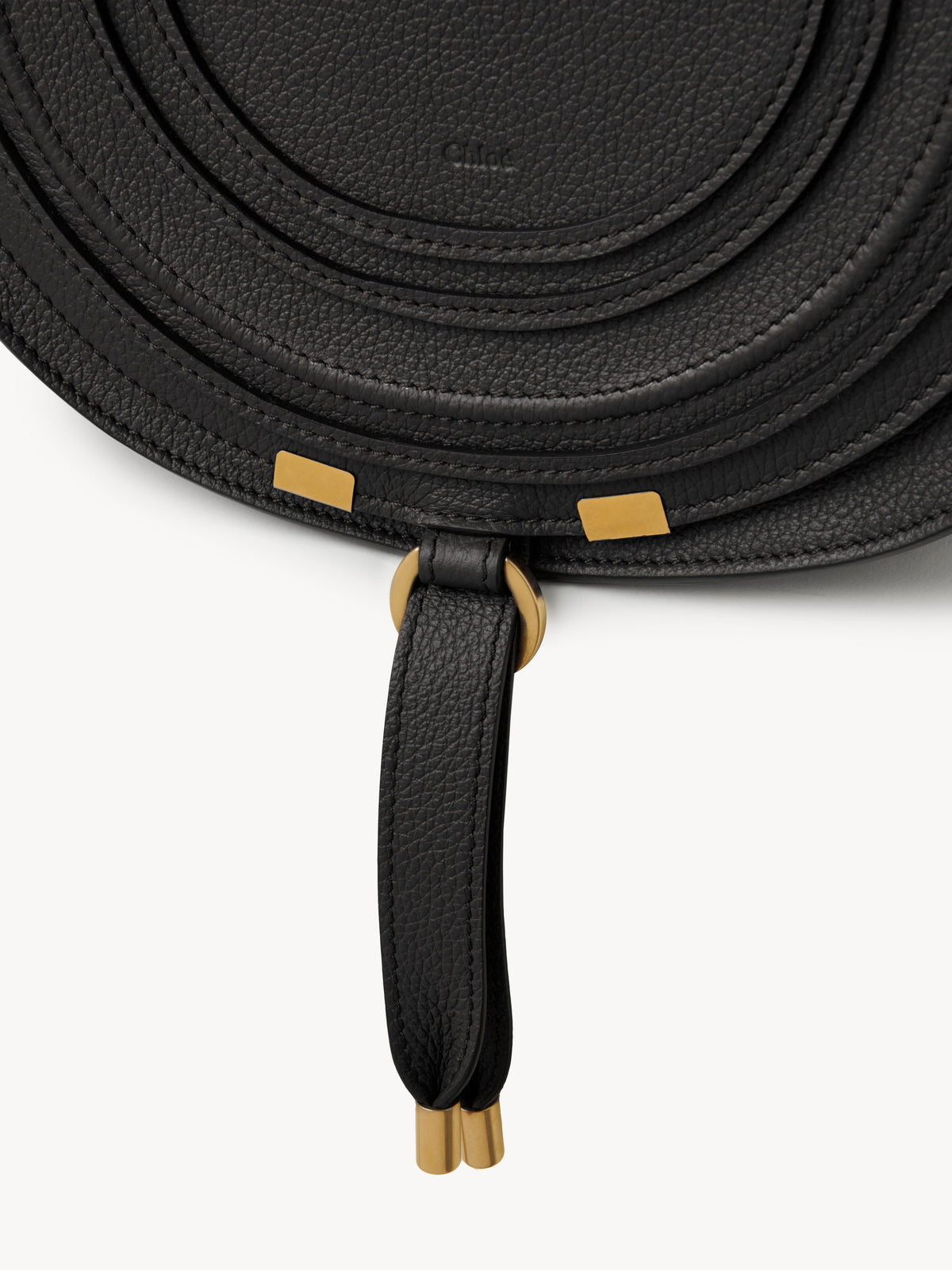 NEW_Sac Saddle boucle métallique en cuir - Black