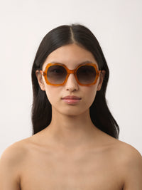 Lunettes de soleil carrées Olivia - Light Orange