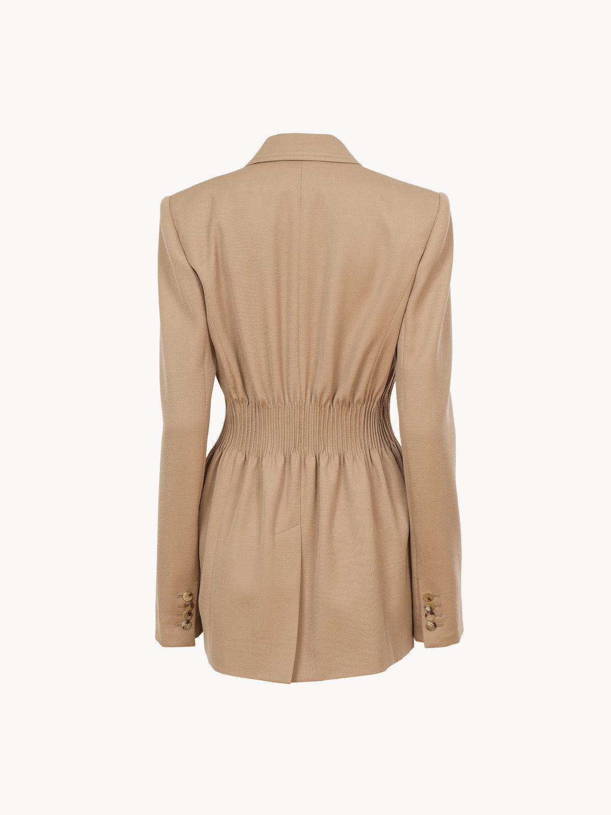 NEW_Veste à boutons en laine - Pearl Beige