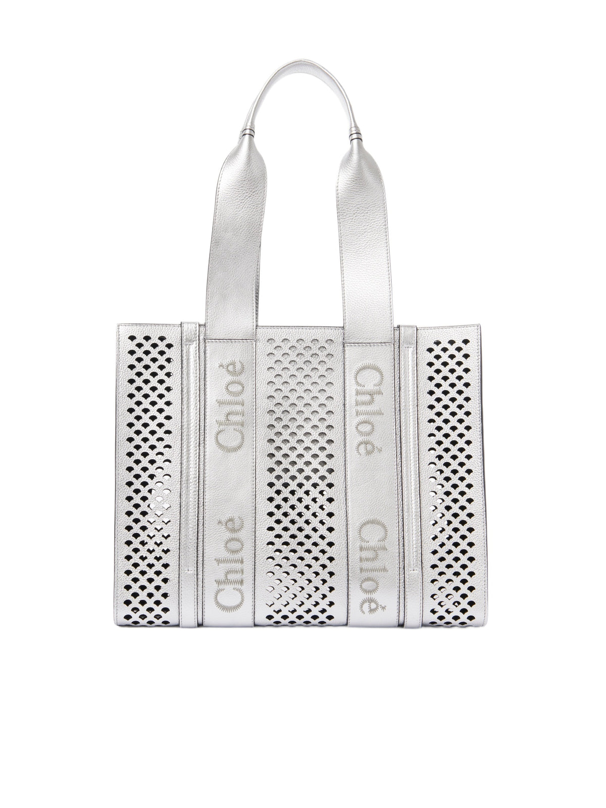 NEW_Silver Medium Tote Bag - Silver