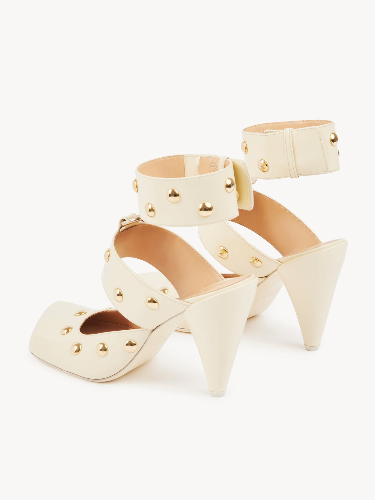 Escarpins Jade en cuir - Eggshell