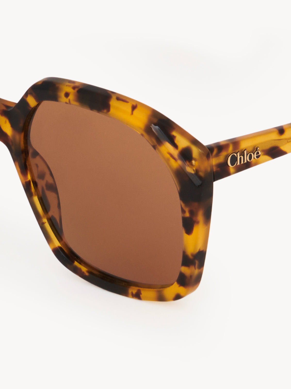 Lunettes de soleil carrées Salomé - Vintage Tortoise