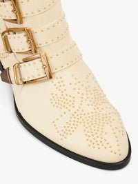 Bottines Susanna 40 en cuir - Cloudy Cream