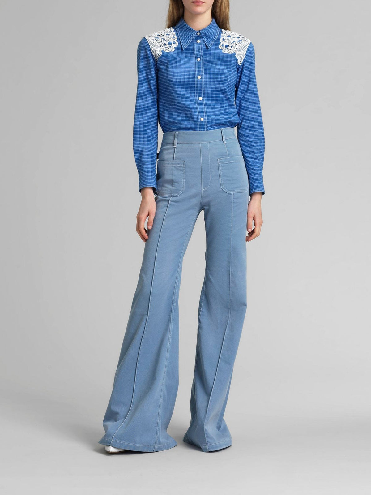 Pantalon évasé en denim - Shade Blue